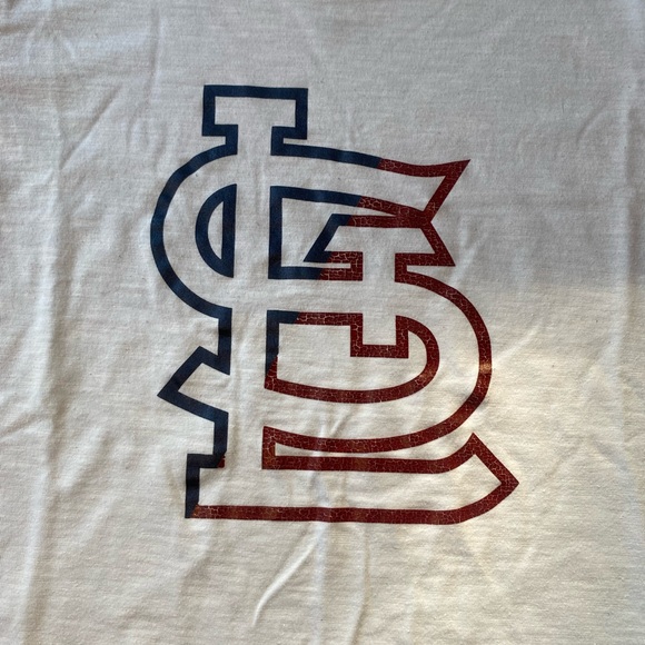 Nike Dri Fit STL Women Large Red White Blue T-shirt - Picture 2 of 5